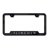 Automotive Gold License Plate Frame - Black Stainless Steel - GFLINEB
