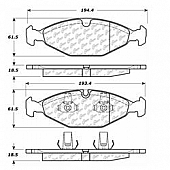 Stop Tech/ Power Slot Brake Pad - 106.06400