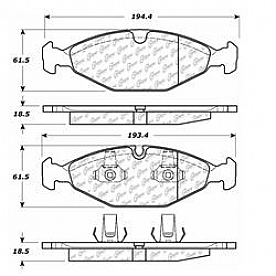 Stop Tech/ Power Slot Brake Pad - 106.06400