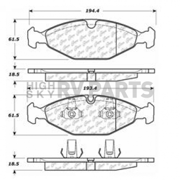 Stop Tech/ Power Slot Brake Pad - 106.06400