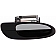 Help! By Dorman Exterior Door Handle - Plastic Silver Lever And Black Housing Single - 83836