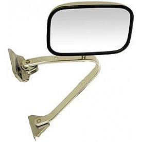 Dorman Exterior Mirror Manual Rectangular Silver Single - 955-180