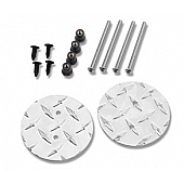 Warrior Products Exterior Mirror Cover Driver And Passenger Side Silver Set Of 2 - 1506