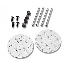 Warrior Products Exterior Mirror Cover Driver And Passenger Side Silver Set Of 2 - 1506