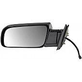 Dorman Exterior Mirror Powered Rectangular Black Single - 955-191