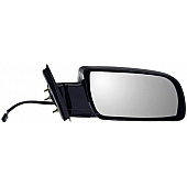 Dorman Exterior Mirror Powered Rectangular Black Single - 955-192