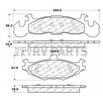 Stop Tech/ Power Slot Brake Pad - 300.02190