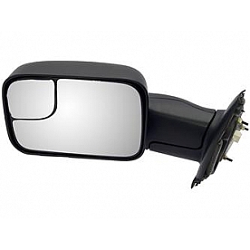 Dorman Exterior Mirror Manual Rectangular Black Single - 955-494