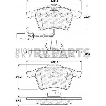 Stop Tech/ Power Slot Brake Pad - 308.09151-3