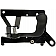 Help! By Dorman Interior Door Handle - Lever OEM Black Single - 81172
