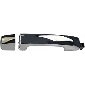 Help! By Dorman Exterior Door Handle - Plastic Silver/ Black Single - 81298
