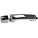 Help! By Dorman Exterior Door Handle - Plastic Silver/ Black Single - 81298