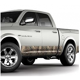 MOSSY OAK Vehicle Wrap Graphics - Rocker Panel Mossy Oak Duck Blind Pattern - 10007SSDB