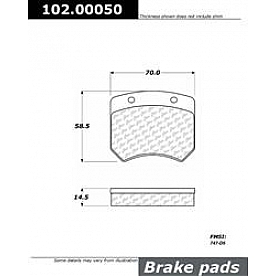 Stop Tech/ Power Slot Brake Pad - 102.00050