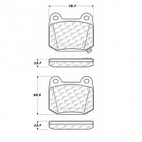 Stop Tech/ Power Slot Brake Pad - 104.09610