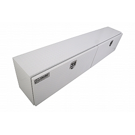 Dee Zee Tool Box Side Mount White Textured Powder Coated Aluminum 16 Cubic Feet - DZ71WH