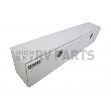 Dee Zee Tool Box Side Mount White Textured Powder Coated Aluminum 16 Cubic Feet - DZ71WH