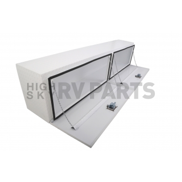 Dee Zee Tool Box Side Mount White Textured Powder Coated Aluminum 16 Cubic Feet - DZ71WH-1