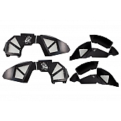 Fishbone Offroad Fender Well Liner Aluminum Black - Set Of 4 - FB33130