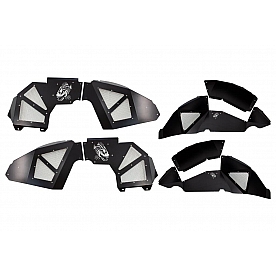 Fishbone Offroad Fender Well Liner Aluminum Black - Set Of 4 - FB33130