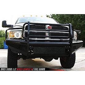 Fab Fours Bumper 1-Piece Design Steel Black - DR03-S1060-1