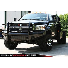 Fab Fours Bumper 1-Piece Design Steel Black - DR06-S1160-1