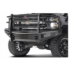Fab Fours Bumper 1-Piece Design Steel Black - DR09-K2460-1