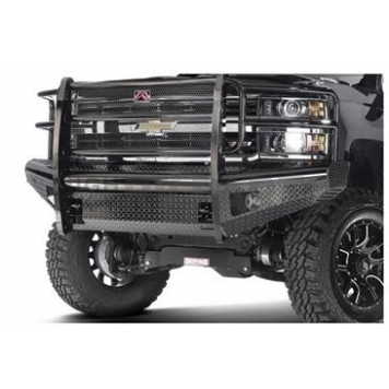 Fab Fours Bumper 1-Piece Design Steel Black - DR09-K2460-1