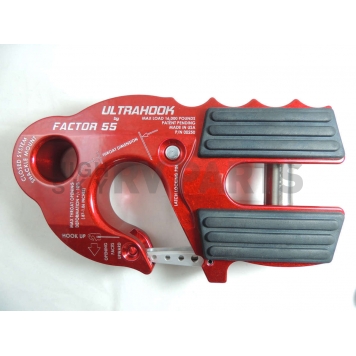 Factor 55 Winch Clevis Hook - Aluminum Red 3/8 Inch - 0025001