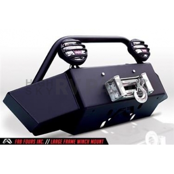Fab Fours Winch Mount - Up To 16500 Pound Winch Steel - DR10-N2460-1