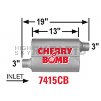 Cherry Bomb Pro Series Exhaust Muffler - 7415CB-1