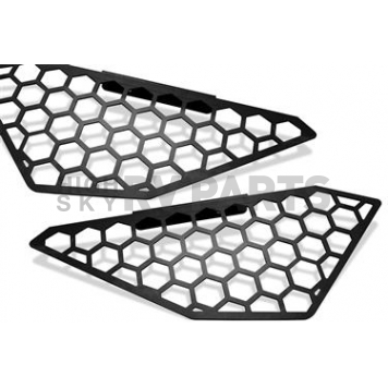 Fab Fours Bumper Grille Insert Hexagonal Mesh Powder Coated Black Steel - M5550-1