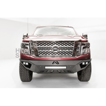 Fab Fours Bumper Vengeance 1-Piece Design Steel Black - NT16-D3751-1