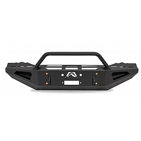 Fab Fours Bumper Red Steel 1-Piece Design Steel Black - DR03-RS1062-1
