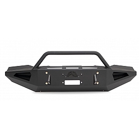 Fab Fours Bumper Red Steel 1-Piece Design Steel Black - DR06-RS1162-1