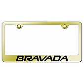 Automotive Gold License Plate Frame - Gold Stainless Steel - LFBRAEG