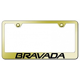 Automotive Gold License Plate Frame - Gold Stainless Steel - LFBRAEG