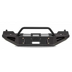 Fab Fours Bumper Red Steel 1-Piece Design Steel Black - DR13-RS2462-1