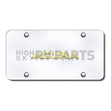 Automotive Gold License Plate - Acura Stainless Steel - ACUNGC