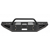 Fab Fours Bumper Red Steel 1-Piece Design Steel Black - DR94-RS1562-1