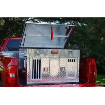 Owens Products Dog Box - Double Compartment Aluminum Single Door - 55030