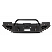 Fab Fours Bumper Red Steel 1-Piece Design Steel Black - FS05-RS1262-1