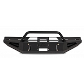 Fab Fours Bumper Red Steel 1-Piece Design Steel Black - FS08-RS1962-1