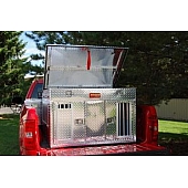 Owens Products Dog Box - Double Compartment Aluminum Single Door - 55044