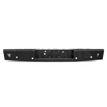 Fab Fours Bumper Red Steel 1-Piece Design Steel Black - FS99-RT1350-1