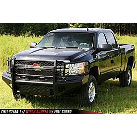 Fab Fours Bumper 1-Piece Design Steel Black - CH11S27601
