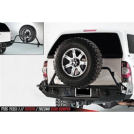 Fab Fours Bumper Premium 1-Piece Design Steel Black - TT05-Y1351-1