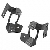 Rugged Ridge Windshield Hinge Light Bracket - Steel Textured Black Set Of 2 - 1123231