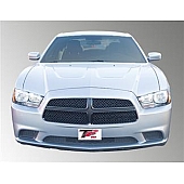 TFP (International Trim) Grille Insert - Mesh Trapezoid ABS Plastic Black Gloss - 68476GIB