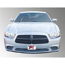 TFP (International Trim) Grille Insert - Mesh Trapezoid ABS Plastic Black Gloss - 68476GIB
